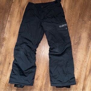 BURTON KIDS  DRY RIDE Black Snowboard Ski Pants - Size Small AGE 6+ Room To Grow